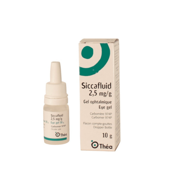 Siccafluid , 2.5 mg/g Frasco conta-gotas 10 g Gel oftálmico