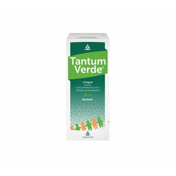 Tantum Verde , 1.5 mg/ml Frasco nebulizador 30 ml Sol pulv bucal