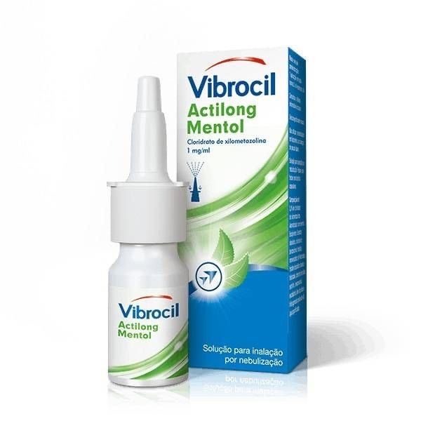 Vibrocil Actilong Mentol , 1 mg/ml Frasco nebulizador 10 ml Sol inal neb