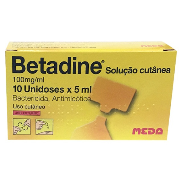 Betadine, 100 mg/mL-5 mL x 10 sol cut