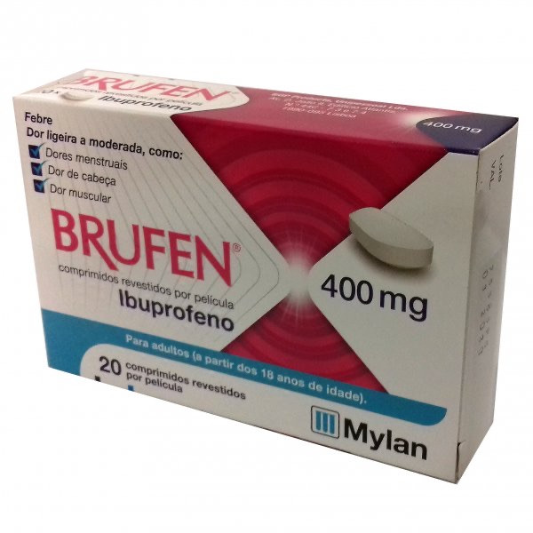Brufen , 400 mg Blister 20 Unidade(s) Comp revest pelic