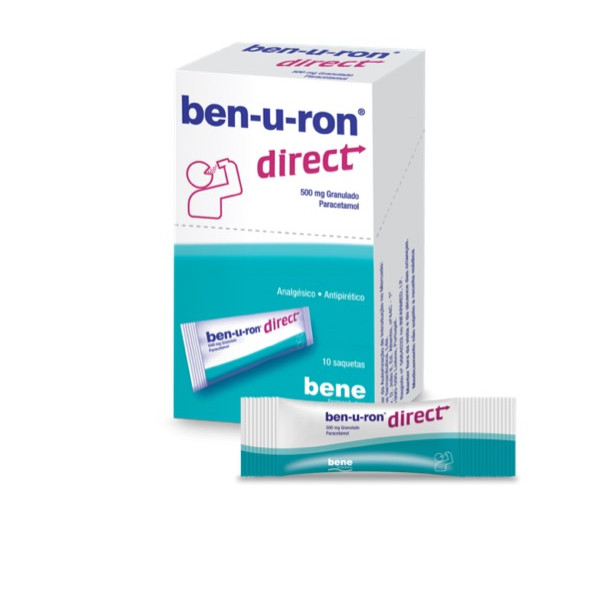 Ben-u-ron direct , 500 mg 10 Saqueta Granul
