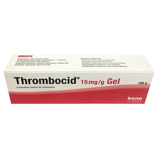 Thrombocid, 15 mg/g-100 g x 1 gel bisnaga