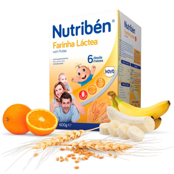 Nutriben Farinha Lactea C/Frutas 600G