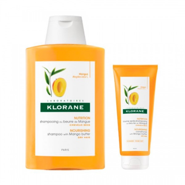 Klorane Capilar Champô Manga - 400ml + Oferta Bálsamo Manga 50ml