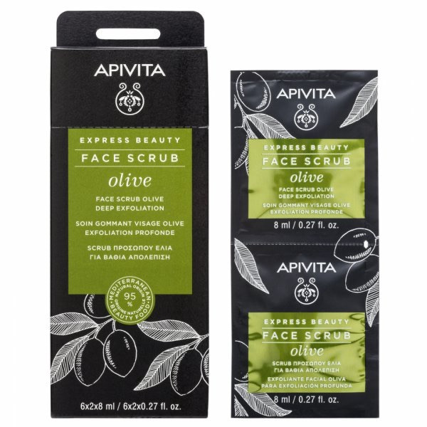 Apivita Express Beauty Creme de Rosto para Esfoliação Profunda 2x8ml