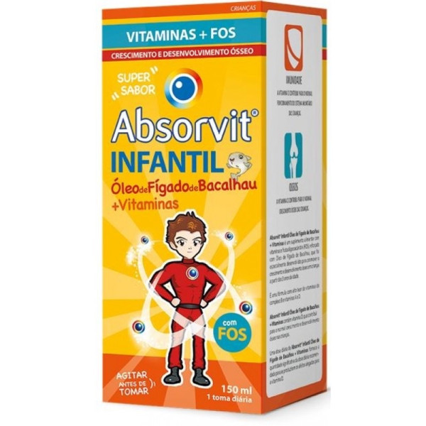Absorvit Infantil Óleo Figado Bacalhau + Vitaminas 150ml
