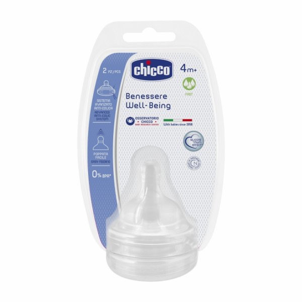 Chicco Physio Tetina Silicone x2 4m+