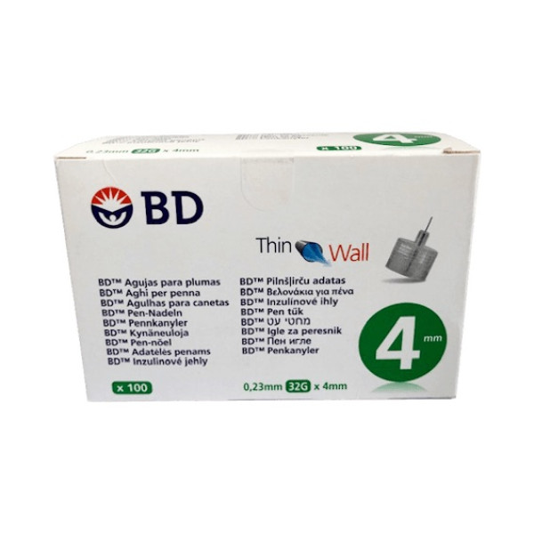Bd Thin Wall Pl Ag 4mm X100