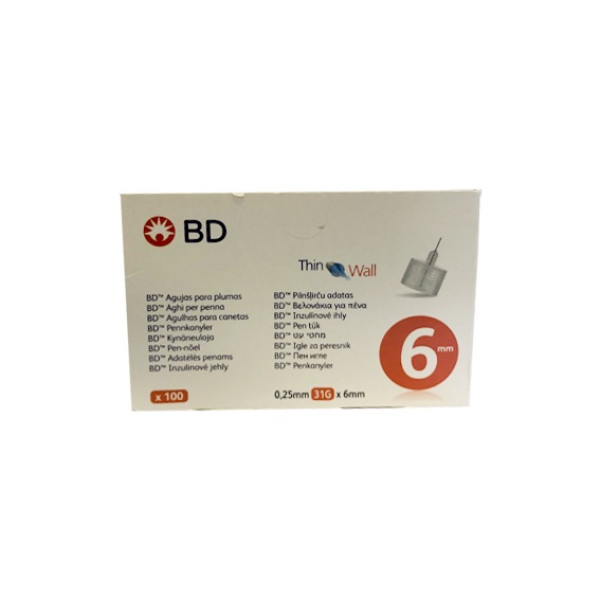 Bd Thin Wall Pl Ag 6mm X100