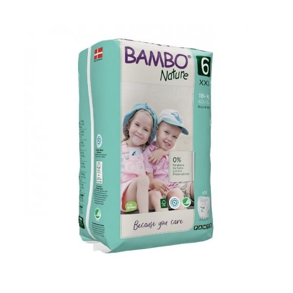 Bambo Nature 6 XXL Fraldas Cueca 18Kg+ x18