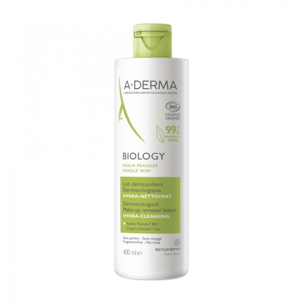 A-Derma Biology Leite Desmaquilhante 400ml