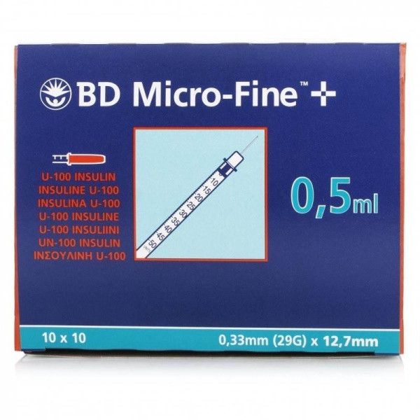 Bd Micro Fine+ Ser Insul 0,5 Mlx10 29g