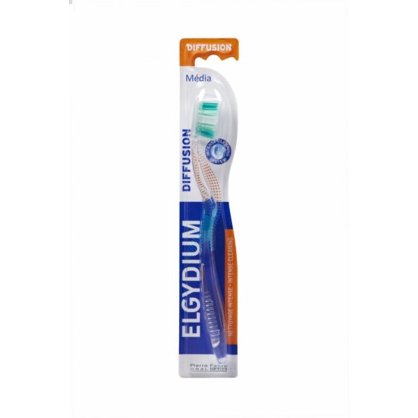 Elgydium Diffusion Escova de Dentes Média