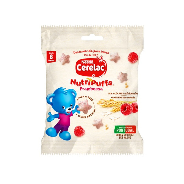 Cerelac Nutripuff Snack Framboesa 7g 10m+