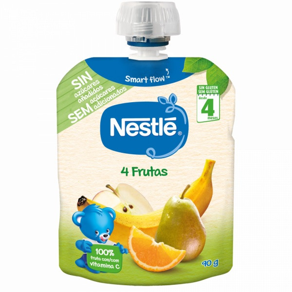 Nestlé Pacotinhos 4 Frutas 90g 4m+