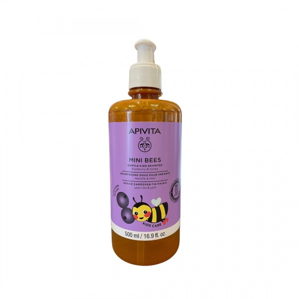 Apivita Mini Bees Gentle Kids  Champô de Mirtilo & Mel 500ml
