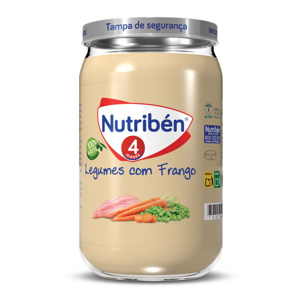 Nutribén Boião 4 Legumes Frango 235G
