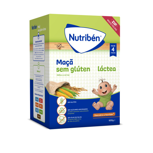 Nutriben Farinha Maçã S/Glut Lact 600g,