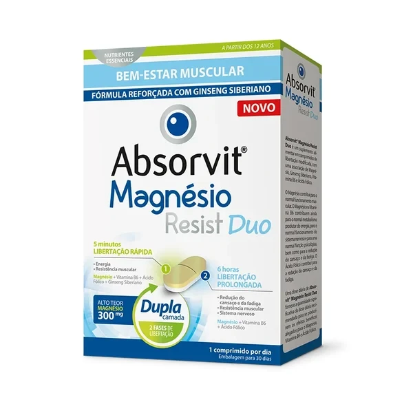 Absorvit Magnésio Resist Duo Comp X30
