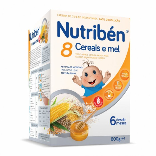 Nutriben Farinhas 8 Cereais & Mel 300g x2