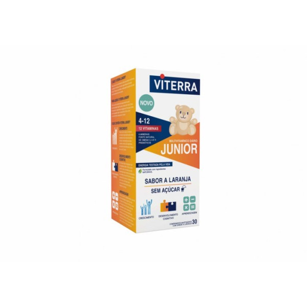 Viterra Júnior Comprimidos Mastigáveis Laranja x30