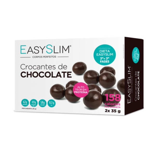 Easyslim Crocantes Chocolate Preto 2x35g