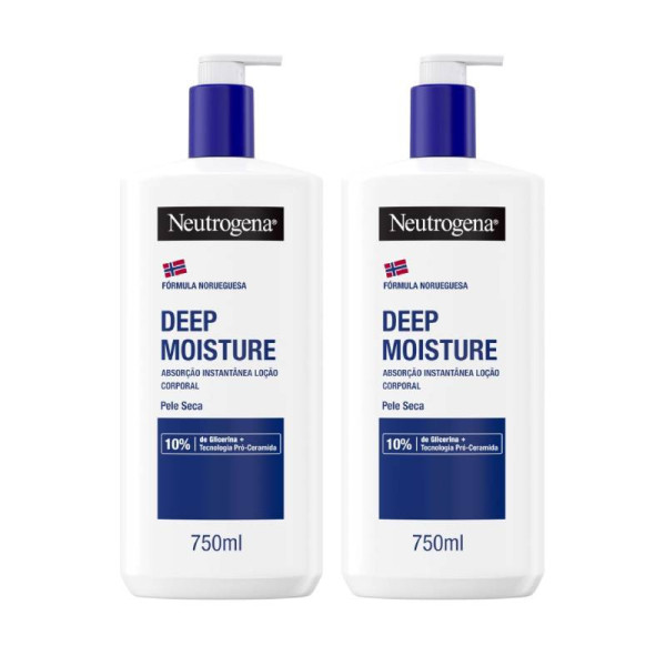 Neutrogena Loção Corporal Hidratação Profunda Absorção Imediata 2x750ml