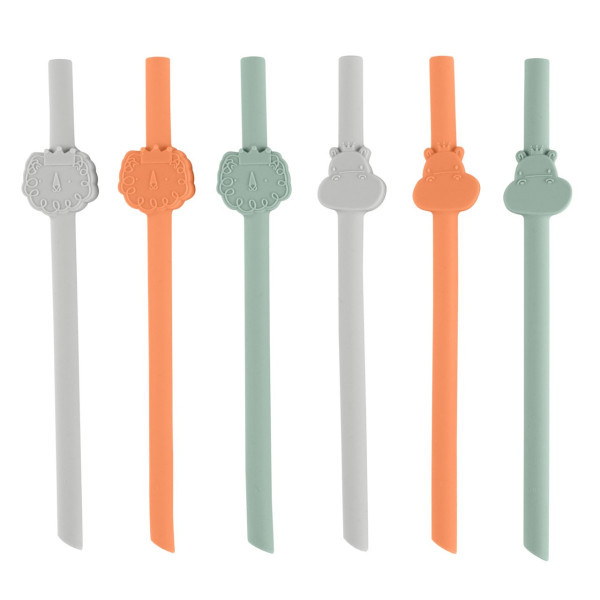 Chicco Palhinhas de Silicone 12m+ X6