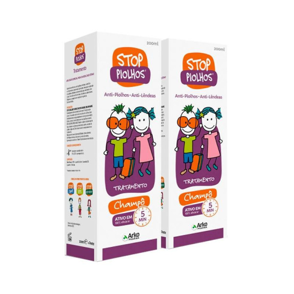 Stop Piolhos Pack Champô Tratamento x2