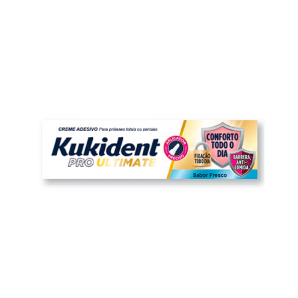 Kukident Pro Ultimate Creme Adesivo Próteses Sabor Fresco 40g