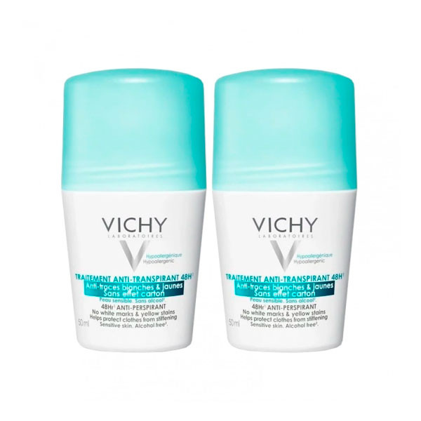Vichy Deo Roll-On Antimancha 50ml (Pack Duplo)