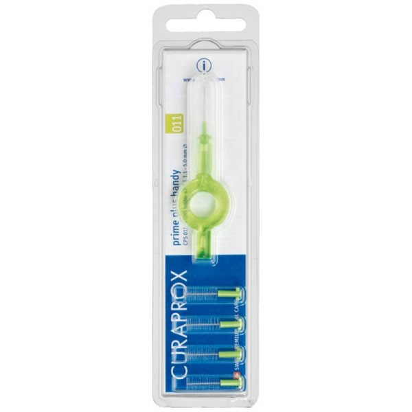 Curaprox Prime Plus Handy Kit Escovilhão Interdental CPS 11 x5 Com Cabo UHS 409