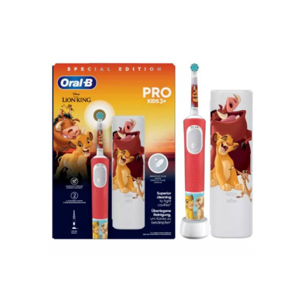 Oral-B PRO Kids3+ Rei Leão Escova Elétrica Edição Especial