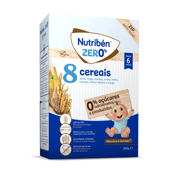 Nutriben Zero 0% Farinha 8 Cereais 250G