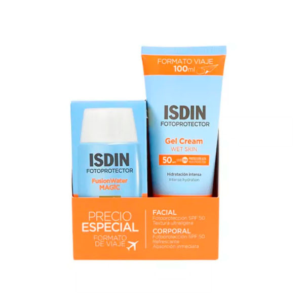 Isdin Pack Fotoprotetor Fusion Water Magic 50ml + Gel Cream 100ml
