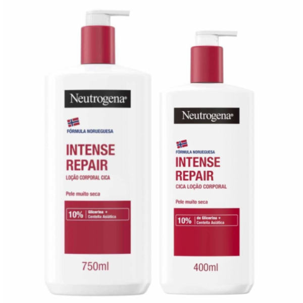 Neutrogena Loção Corporal Reparação Intensa Pack Promocional - 750 ml + 400 ml