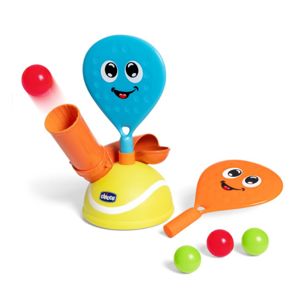 Chicco Conjunto de Padel | Lançador de Bolas Automático 3A+