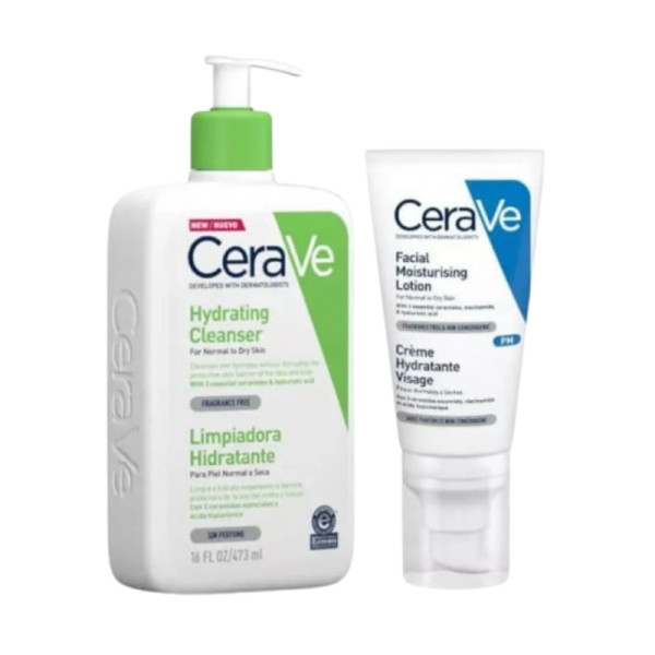 Cerave Pack Rotina Creme Limpeza 473ml + Loção Facial 52ml