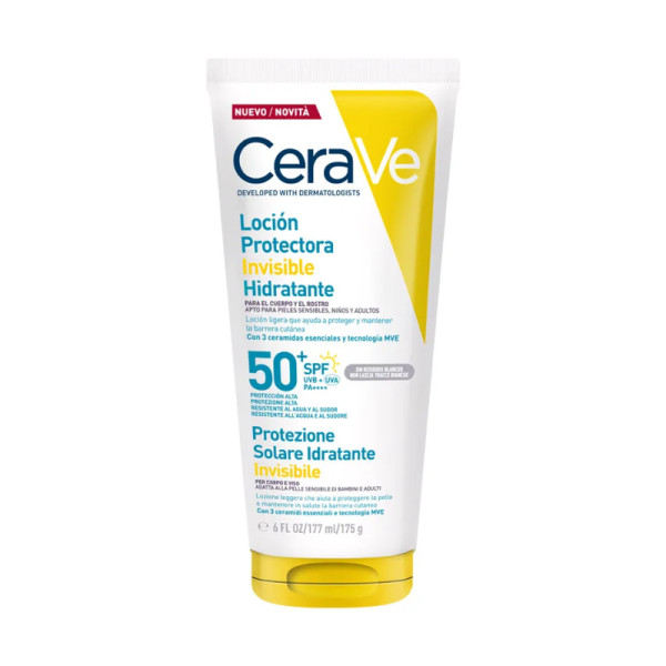 Cerave Loção Protetora Invisível Hidratante SPF50+ 177ml
