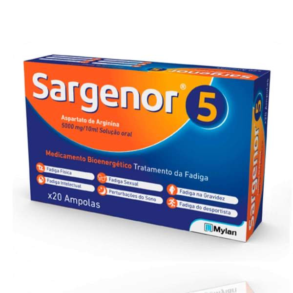 Sargenor 5, 5000 mg/10 mL x 20 amp beb