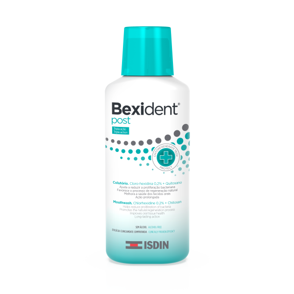 ISDIN Bexident Post Colutório 250ML - Colutório com Cloro-hexidina e quitosano