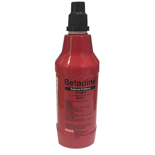 Betadine , 40 mg/ml Frasco 500 ml Sol cutan
