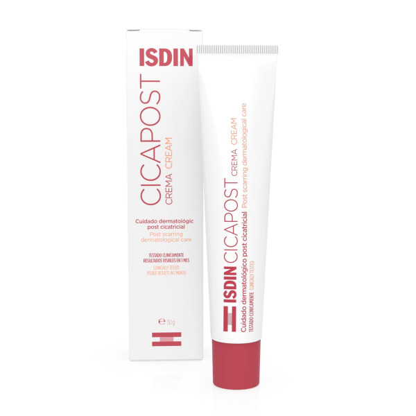ISDIN Cicapost 50G - Creme reparador para melhorar o aspeto das cicatrizes.