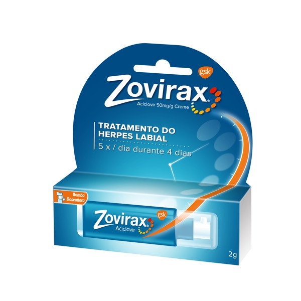 Zovirax, 50 mg/g-2 g x 1 creme disp dosead