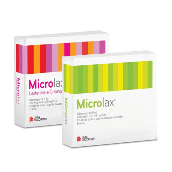 Microlax, 450/45 mg/5 mL x 6 enema sol tubo
