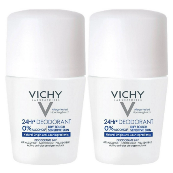 Vichy Deo Roll On Toque Seco 24H 50Ml -50% 2Unidades 24H 50Ml -50% 2Unidades